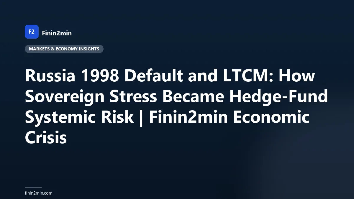 Russia 1998 Default and LTCM: How Sovereign Stress Became Hedge-Fund Systemic Risk | Finin2min Economic Crisis