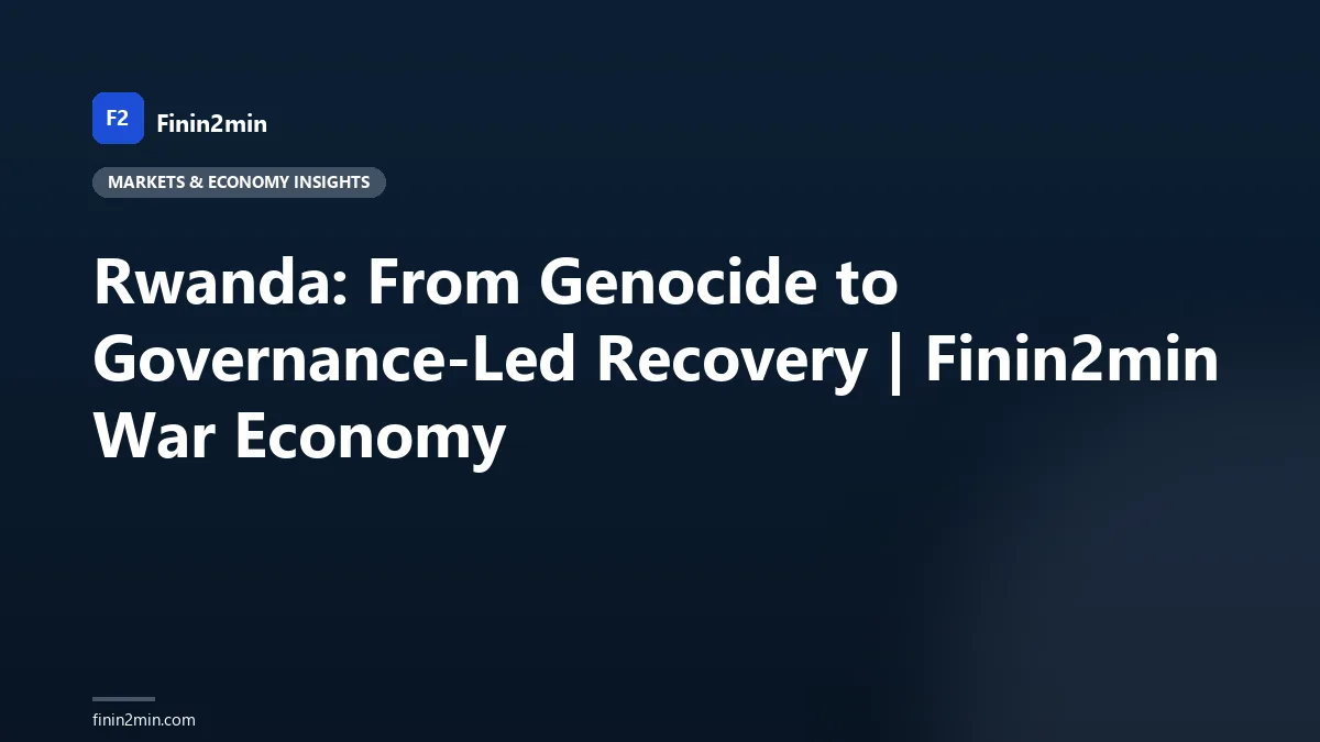 Rwanda: From Genocide to Governance-Led Recovery | Finin2min War Economy