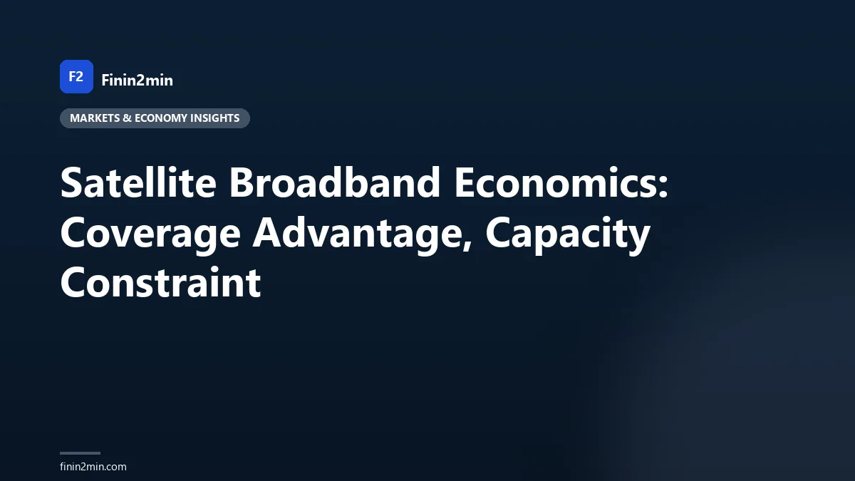 Satellite Broadband Economics: Coverage Advantage, Capacity Constraint