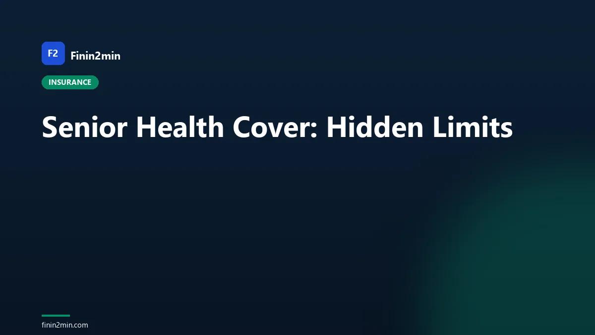 Senior Health Cover: Hidden Limits