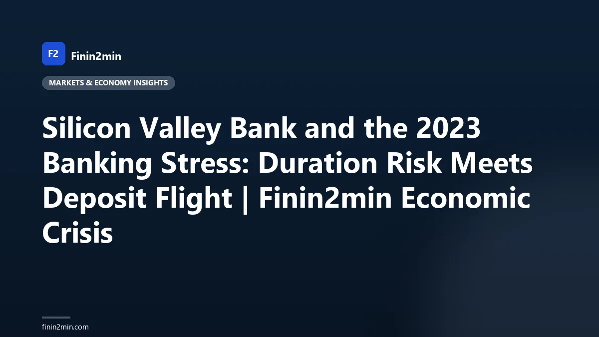 Silicon Valley Bank and the 2023 Banking Stress: Duration Risk Meets Deposit Flight | Finin2min Economic Crisis