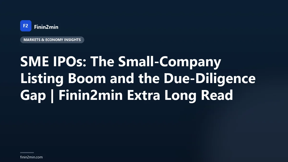SME IPOs: The Small-Company Listing Boom and the Due-Diligence Gap | Finin2min Extra Long Read