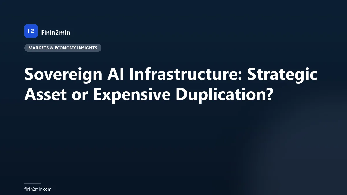 Sovereign AI Infrastructure: Strategic Asset or Expensive Duplication?