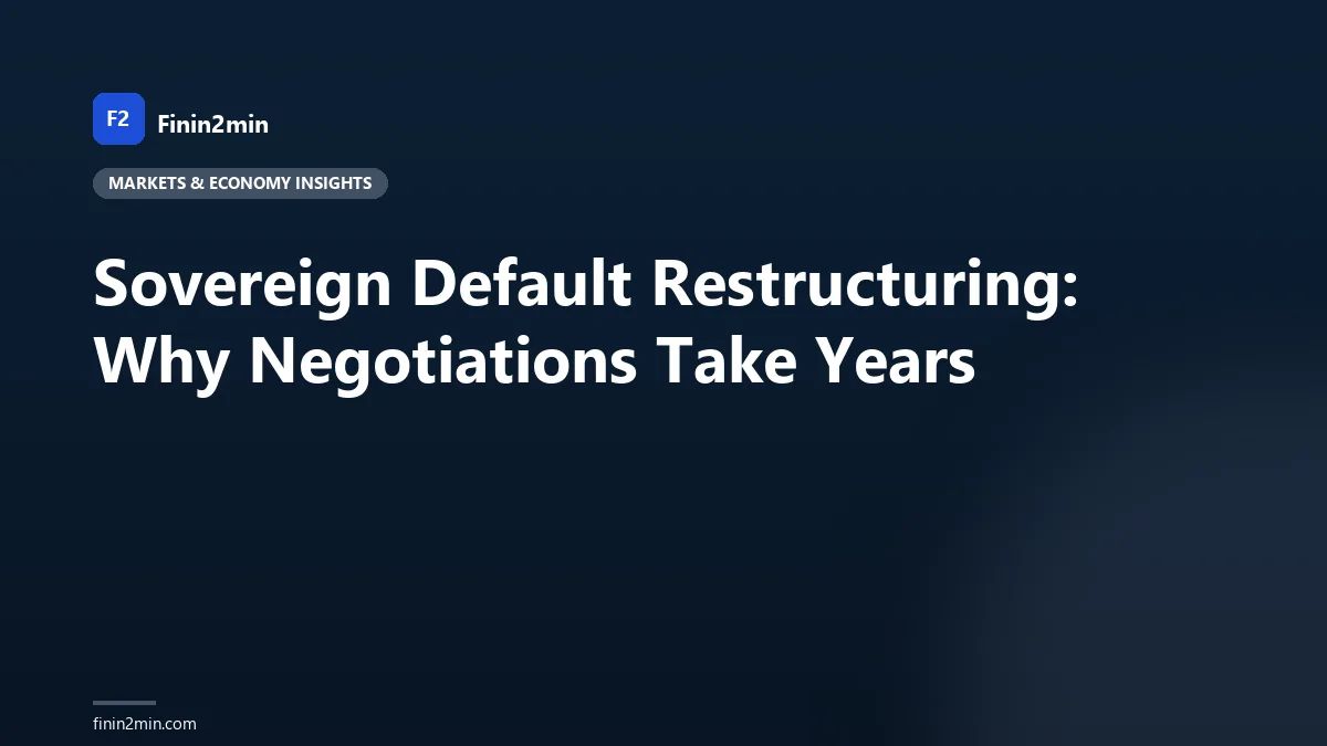 Sovereign Default Restructuring: Why Negotiations Take Years