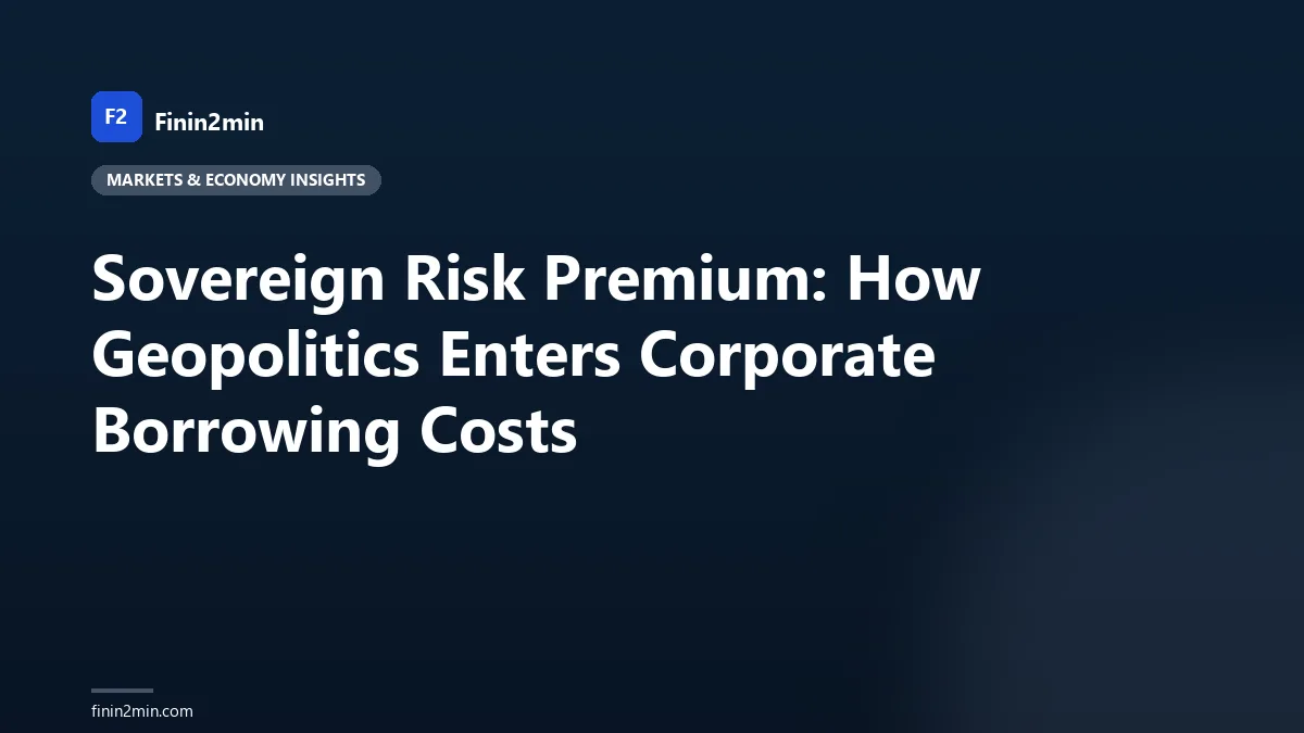 Sovereign Risk Premium: How Geopolitics Enters Corporate Borrowing Costs