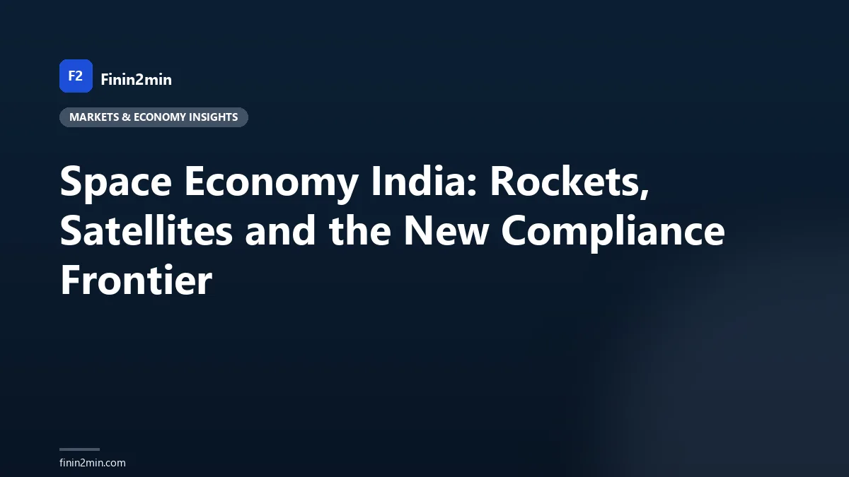 Space Economy India: Rockets, Satellites and the New Compliance Frontier