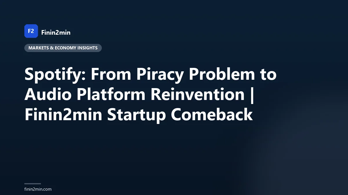 Spotify: From Piracy Problem to Audio Platform Reinvention | Finin2min Startup Comeback