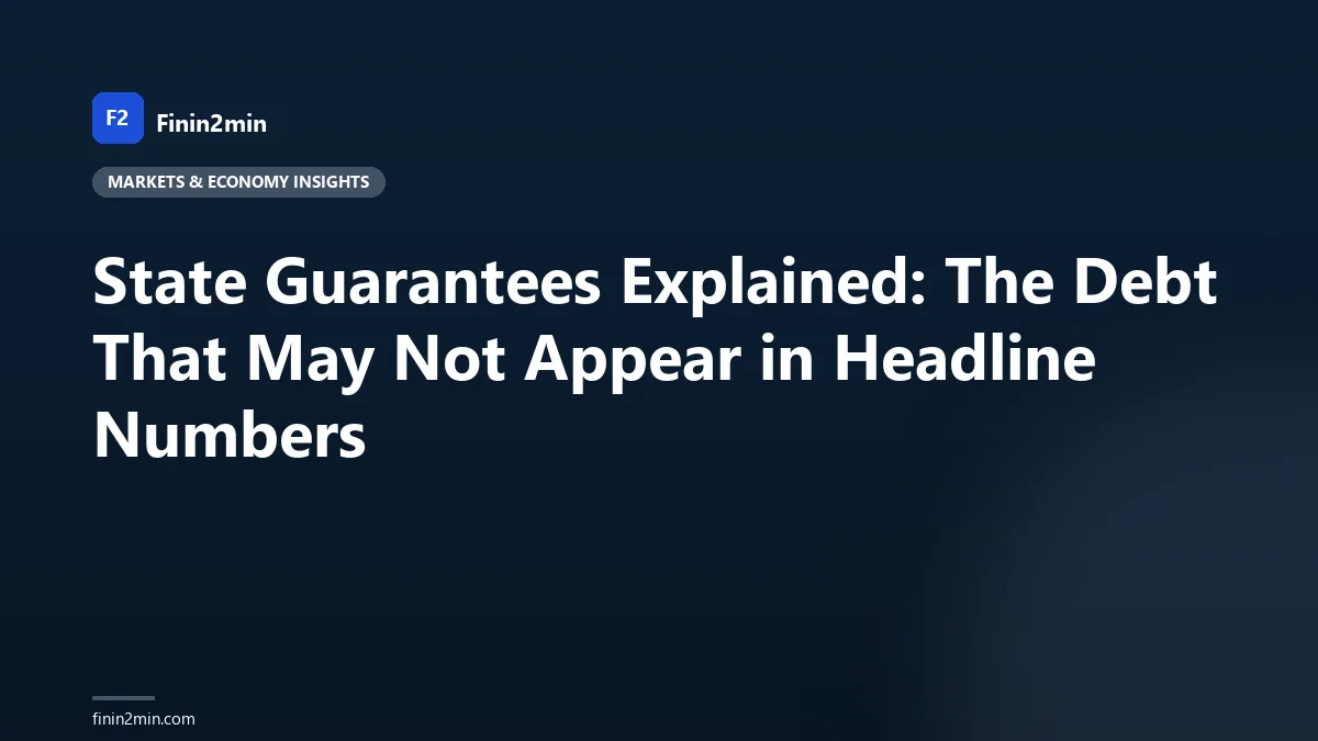 State Guarantees Explained: The Debt That May Not Appear in Headline Numbers