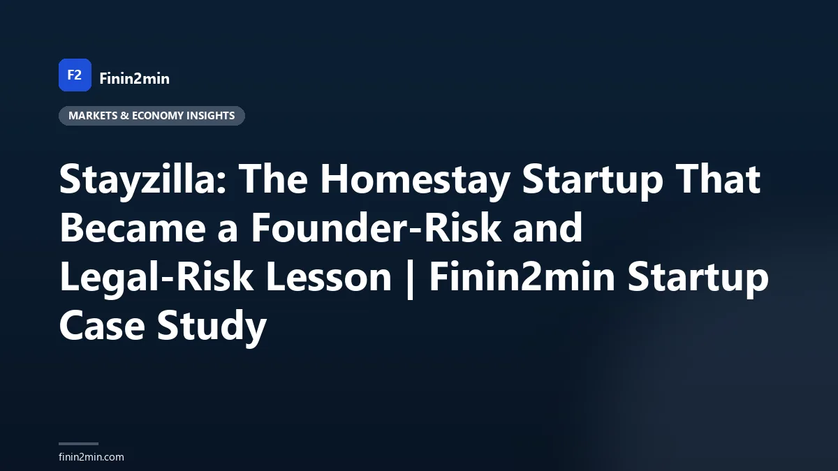 Stayzilla: The Homestay Startup That Became a Founder-Risk and Legal-Risk Lesson | Finin2min Startup Case Study
