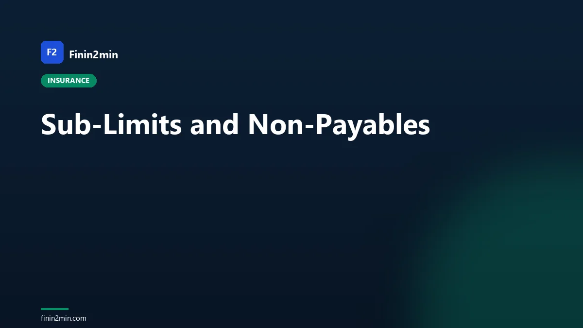 Sub-Limits and Non-Payables