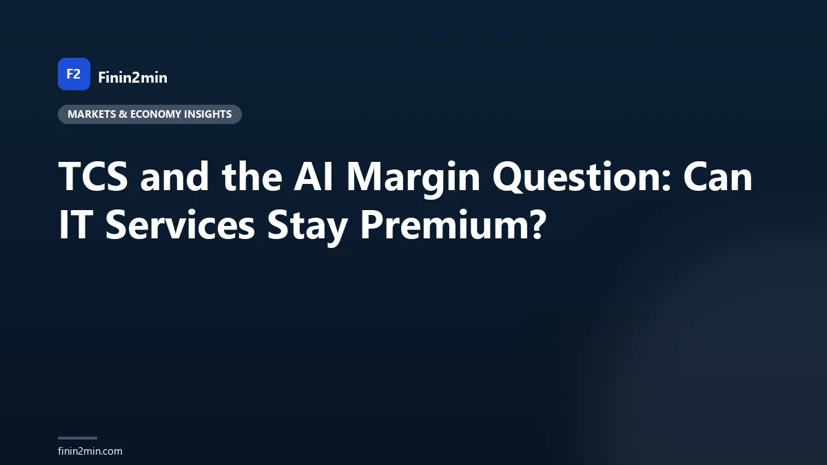 TCS and the AI Margin Question: Can IT Services Stay Premium?