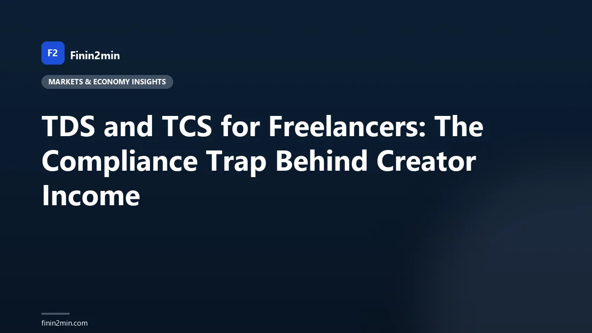 TDS and TCS for Freelancers: The Compliance Trap Behind Creator Income