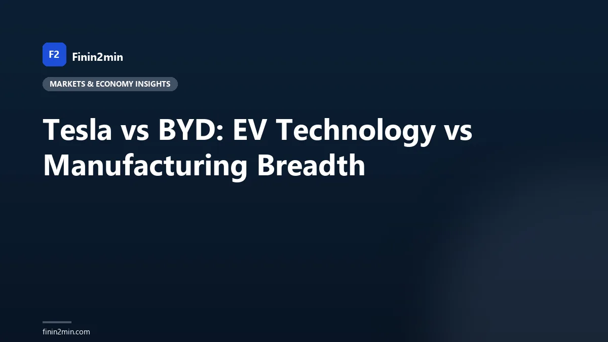 Tesla vs BYD: EV Technology vs Manufacturing Breadth