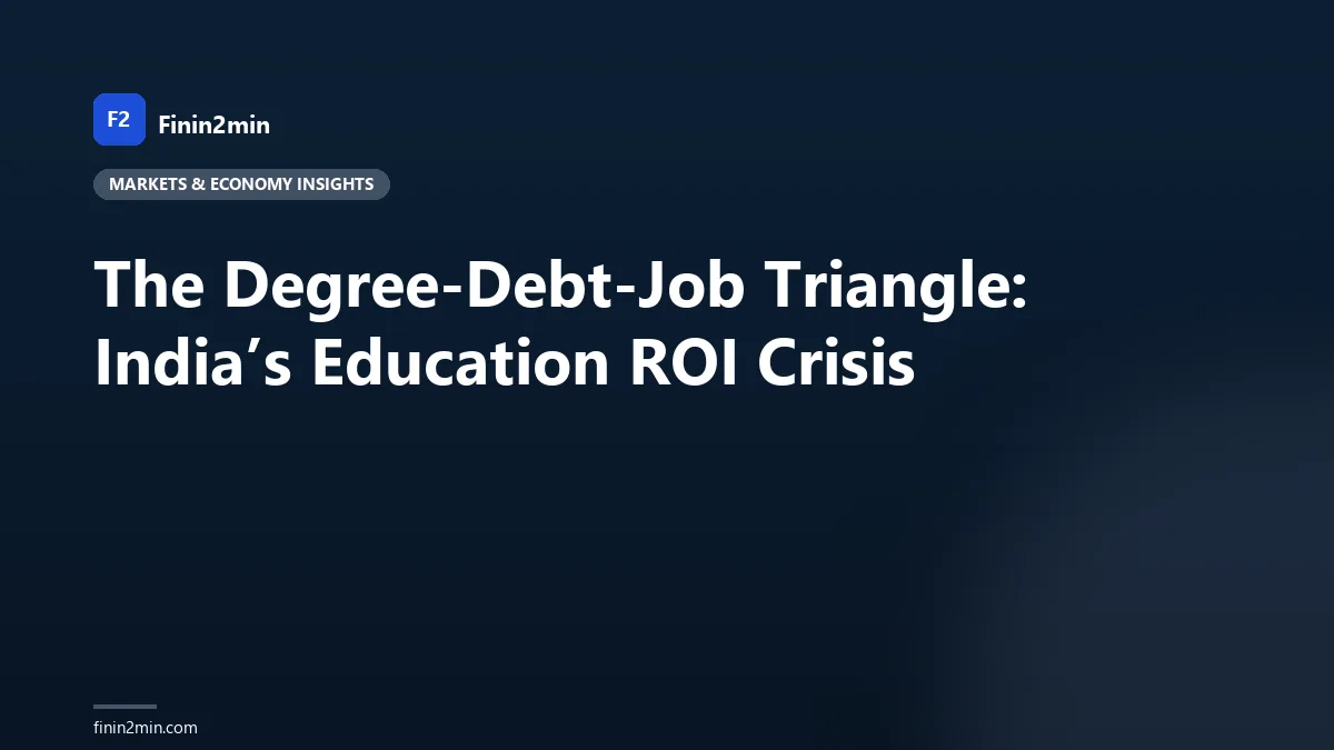 The Degree-Debt-Job Triangle: India’s Education ROI Crisis