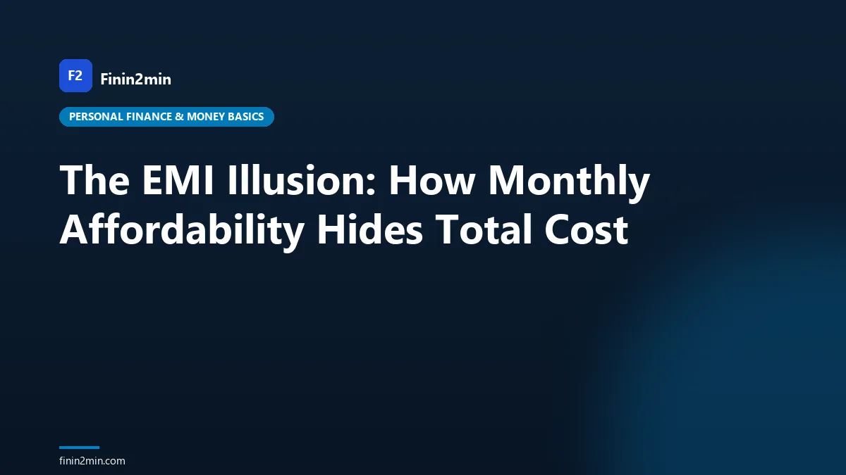 The EMI Illusion: How Monthly Affordability Hides Total Cost