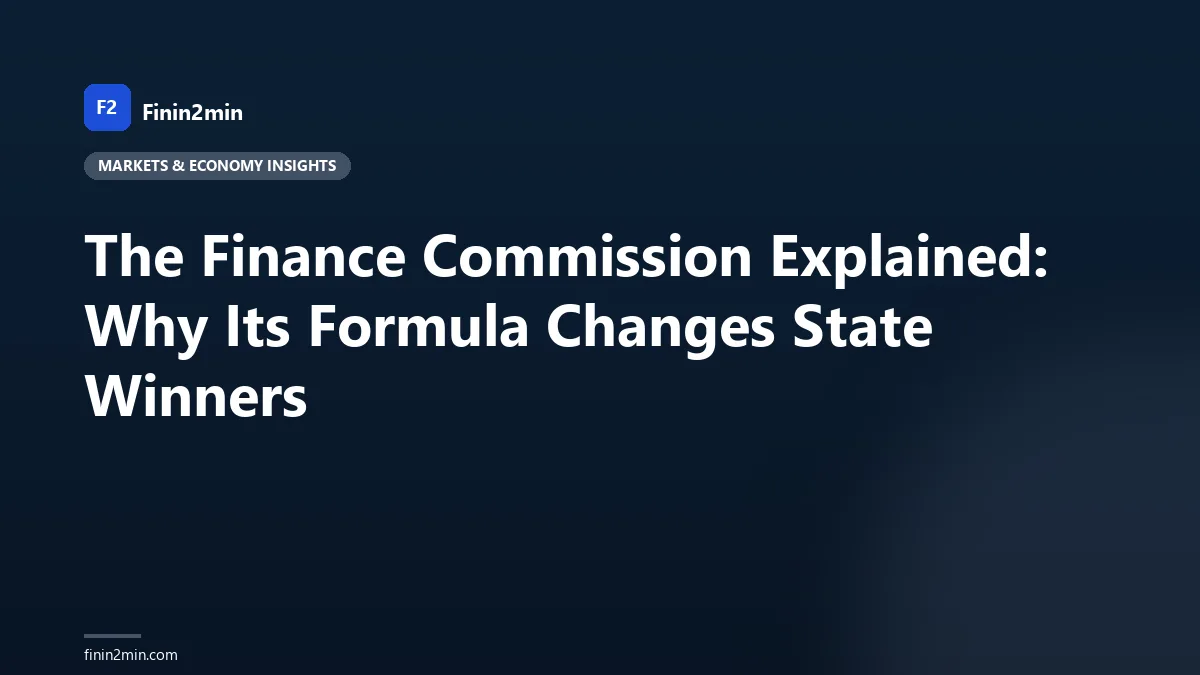 The Finance Commission Explained: Why Its Formula Changes State Winners