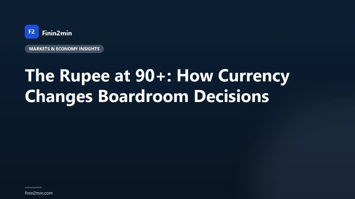 The Rupee at 90+: How Currency Changes Boardroom Decisions