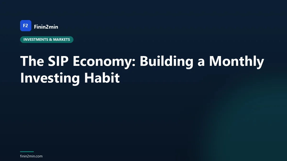 The SIP Economy: Building a Monthly Investing Habit
