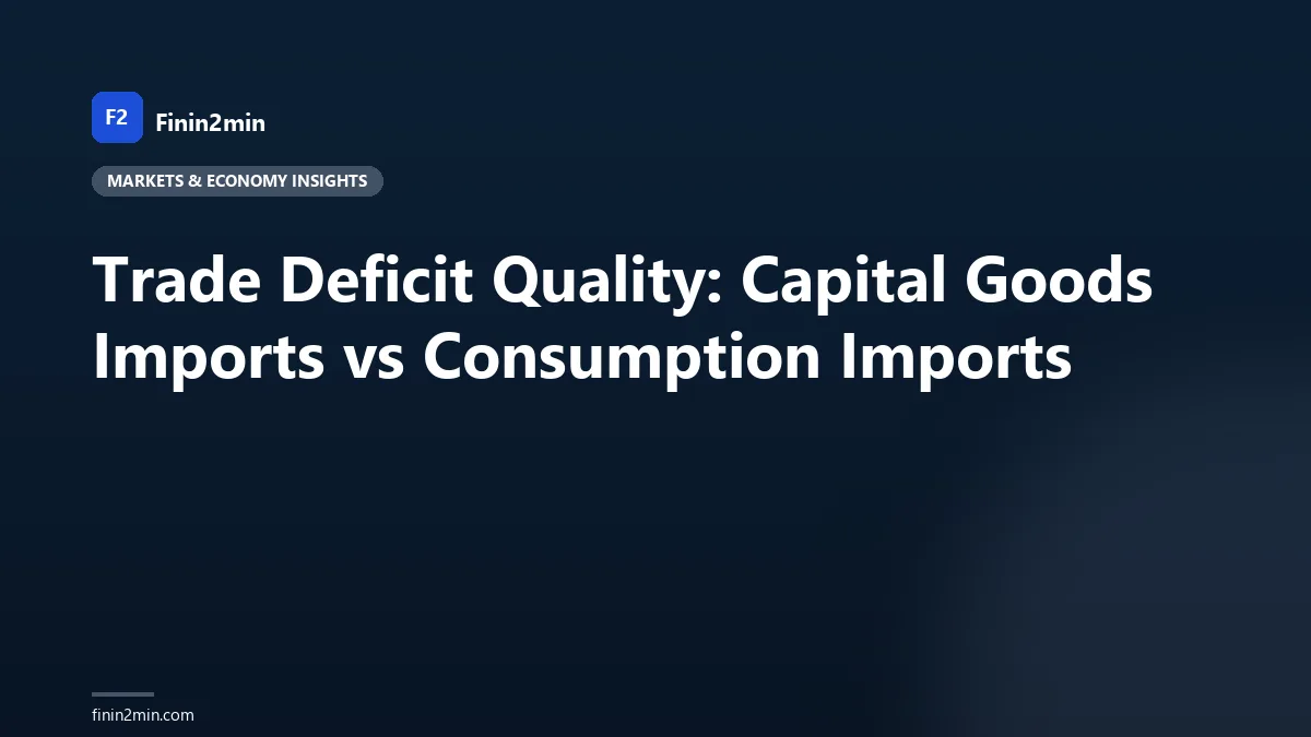 Trade Deficit Quality: Capital Goods Imports vs Consumption Imports