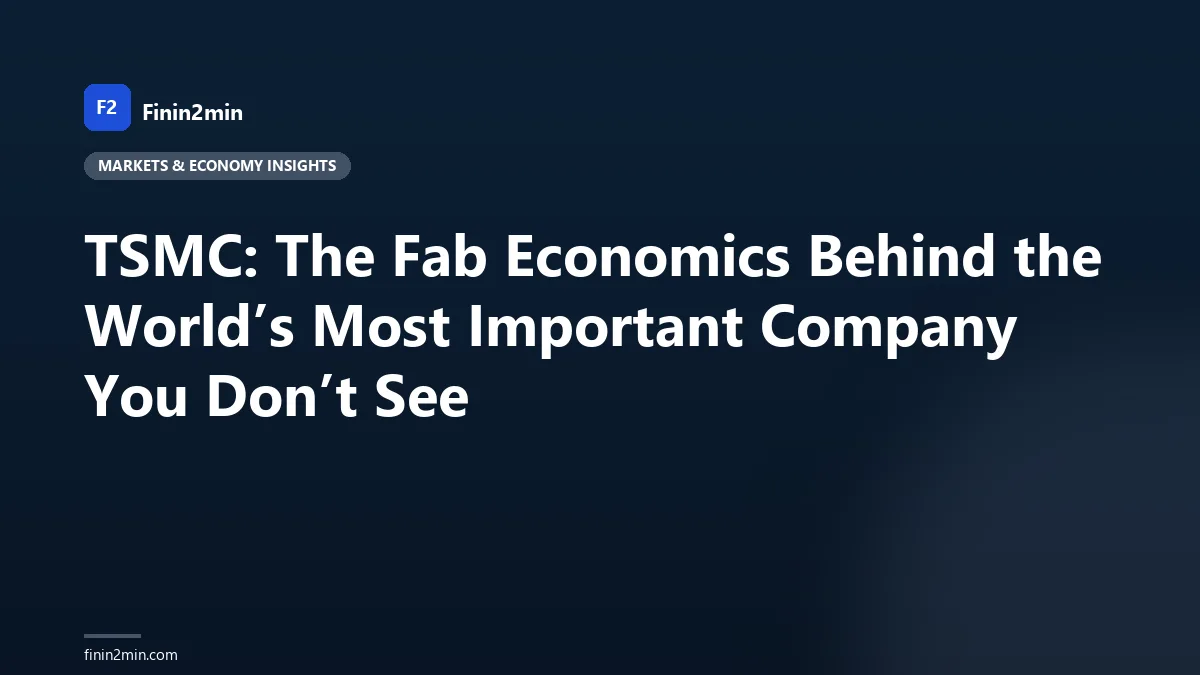 TSMC: The Fab Economics Behind the World’s Most Important Company You Don’t See