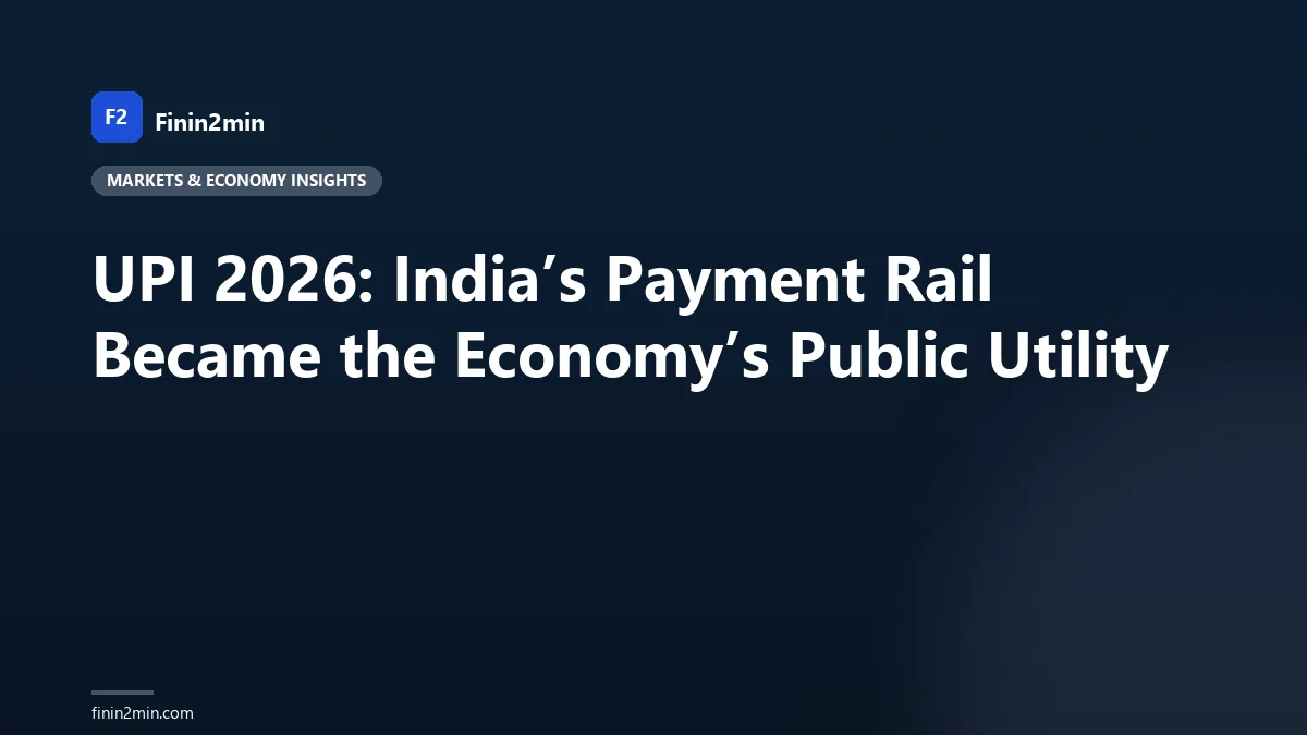 UPI 2026: India’s Payment Rail Became the Economy’s Public Utility