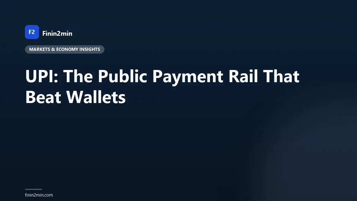 UPI: The Public Payment Rail That Beat Wallets