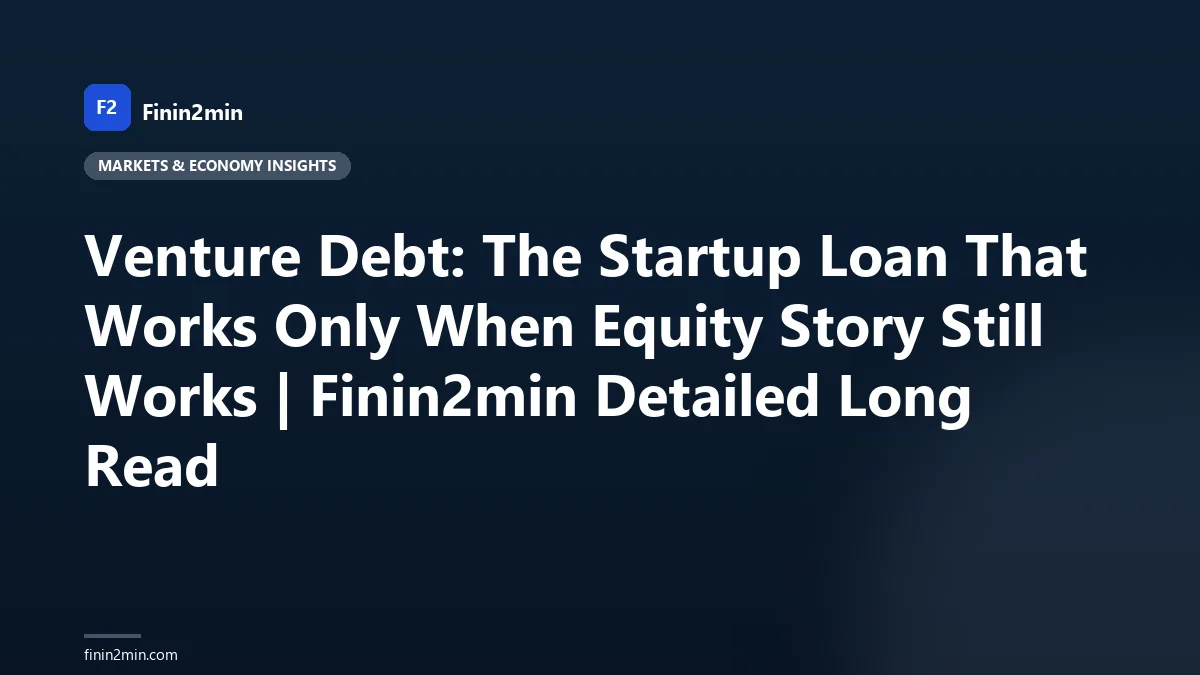 Venture Debt: The Startup Loan That Works Only When Equity Story Still Works | Finin2min Detailed Long Read