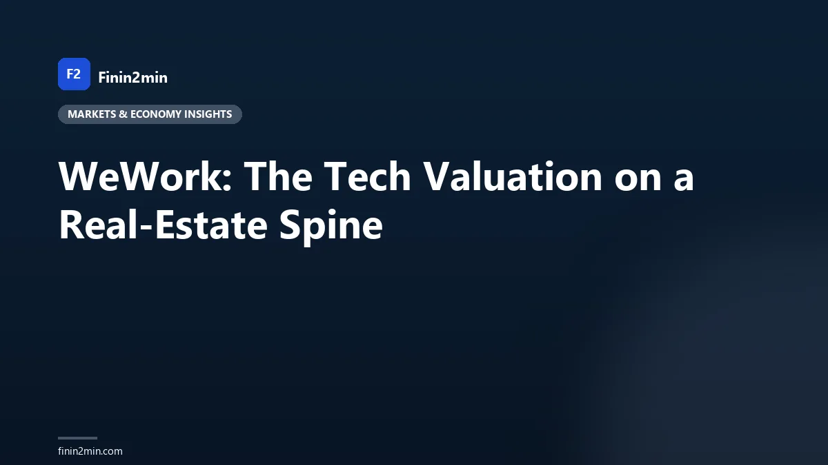 WeWork: The Tech Valuation on a Real-Estate Spine