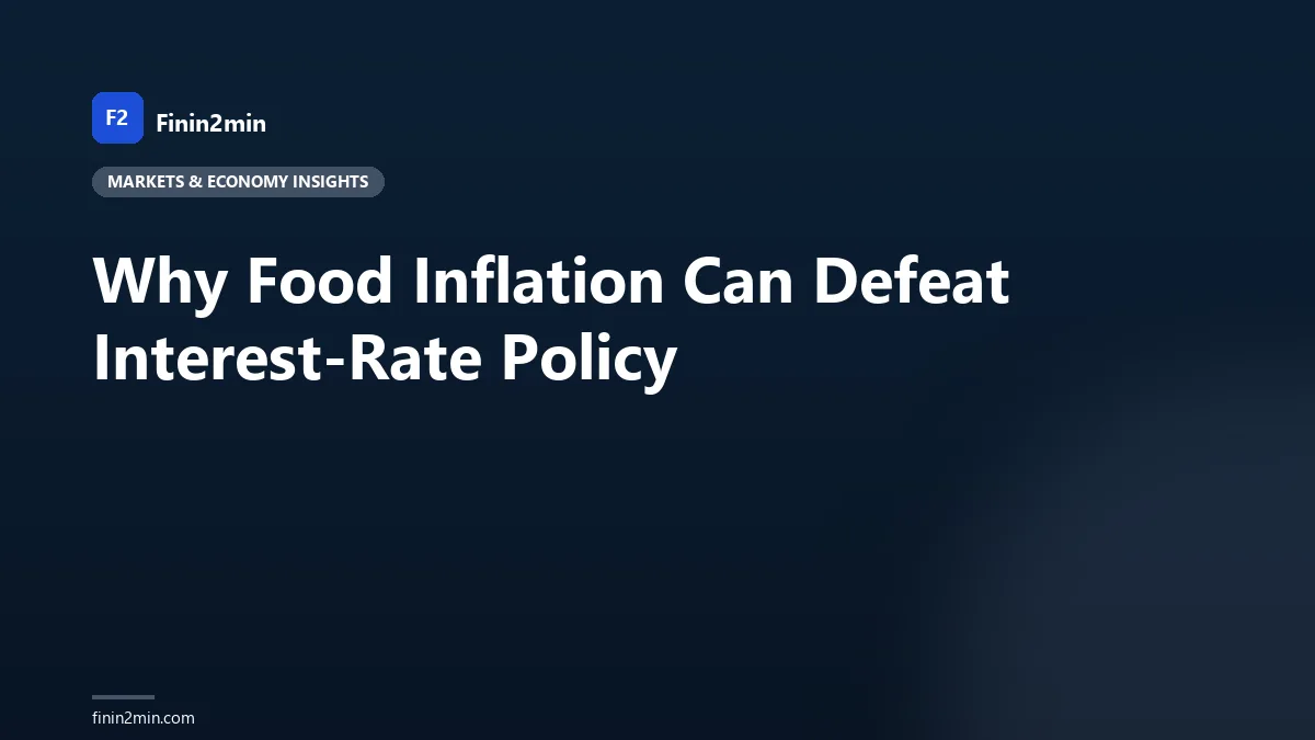 Why Food Inflation Can Defeat Interest-Rate Policy