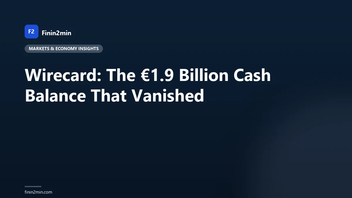 Wirecard: The €1.9 Billion Cash Balance That Vanished