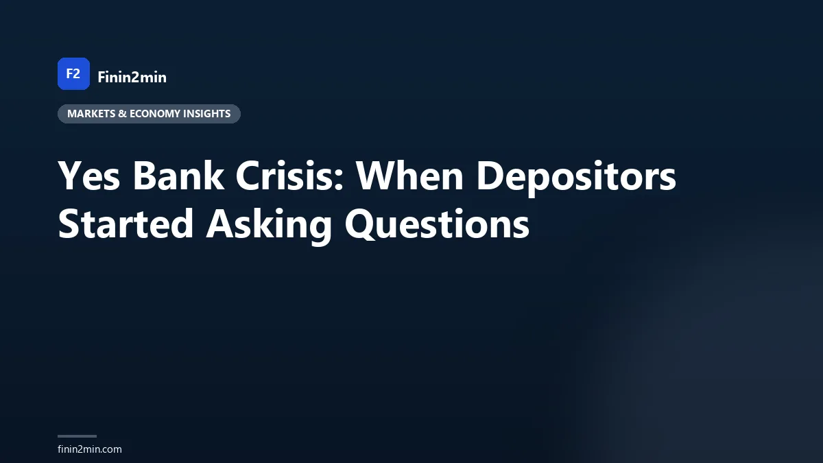 Yes Bank Crisis: When Depositors Started Asking Questions