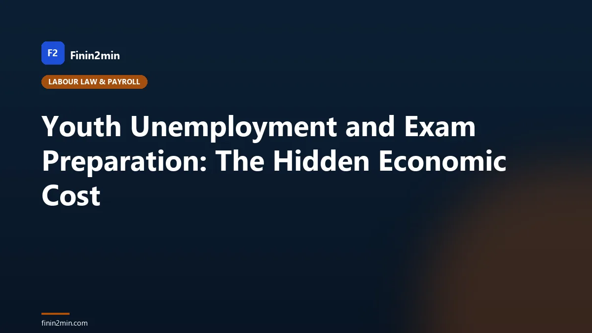 Youth Unemployment and Exam Preparation: The Hidden Economic Cost