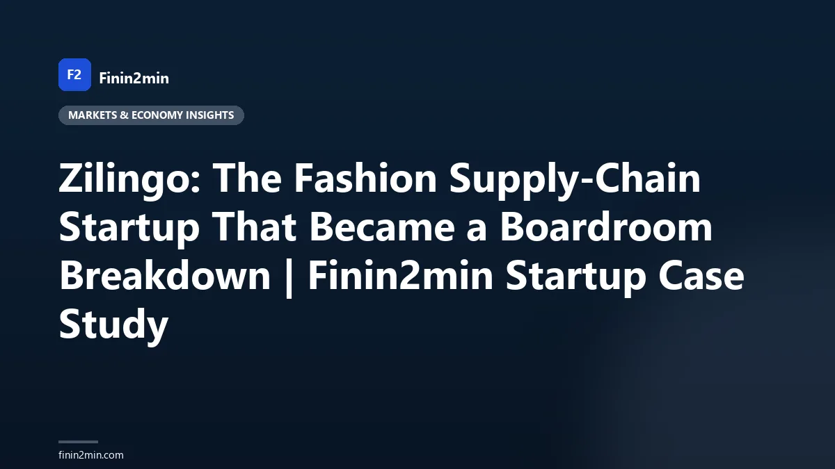 Zilingo: The Fashion Supply-Chain Startup That Became a Boardroom Breakdown | Finin2min Startup Case Study