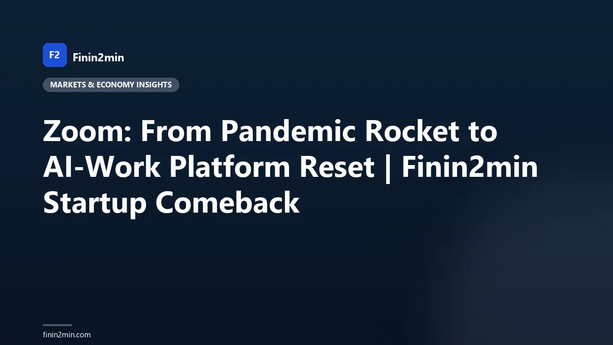 Zoom: From Pandemic Rocket to AI-Work Platform Reset | Finin2min Startup Comeback