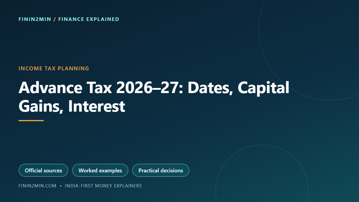 Illustrated guide: Advance Tax 2026–27: Dates, Capital Gains and 1% Interest
