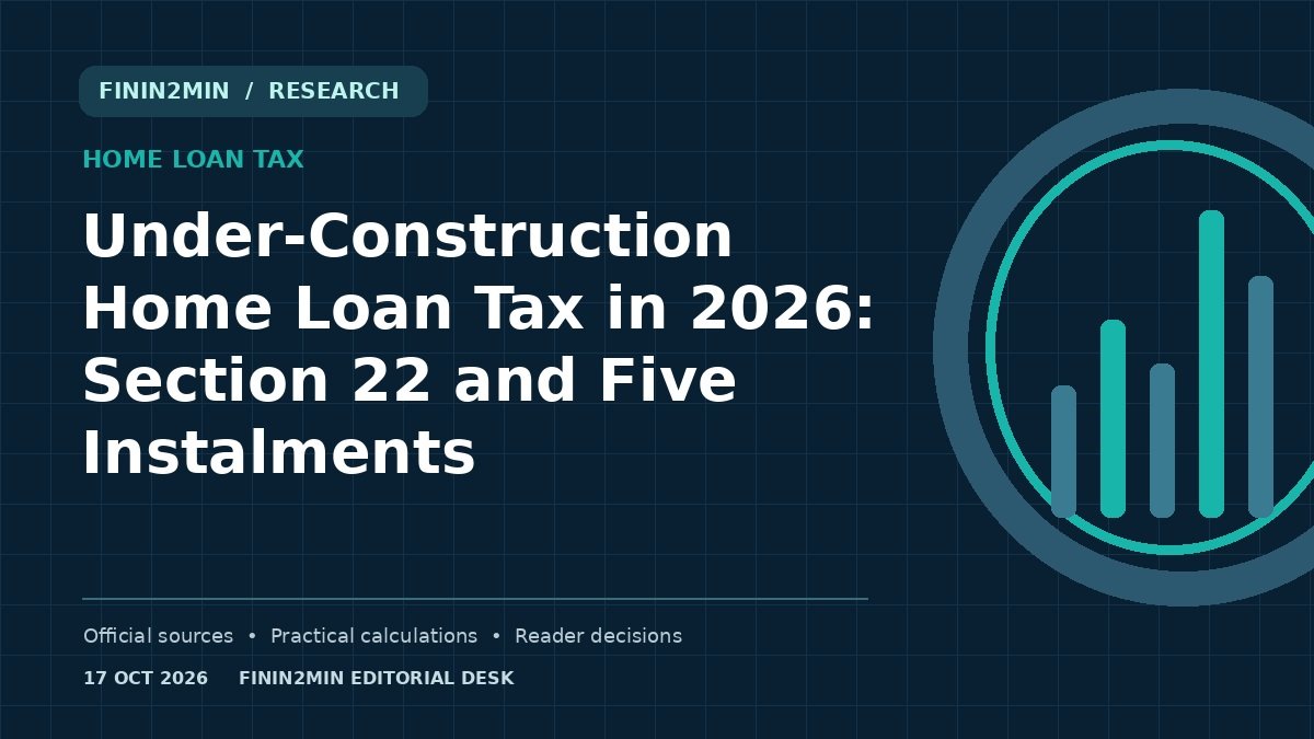 Finin2min visual for Under-Construction Home Loan Tax in 2026: Section 22 and Five Instalments