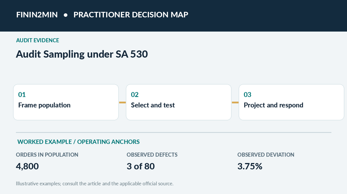Audit Sampling under SA 530: Selection, Evaluation and Risk-Based Examples