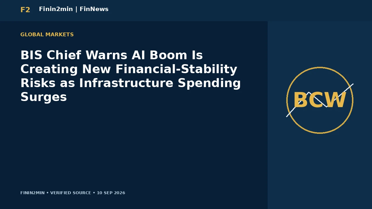 BIS Chief Warns AI Boom Is Creating New Financial-Stability Risks as Infrastructure Spending Surges