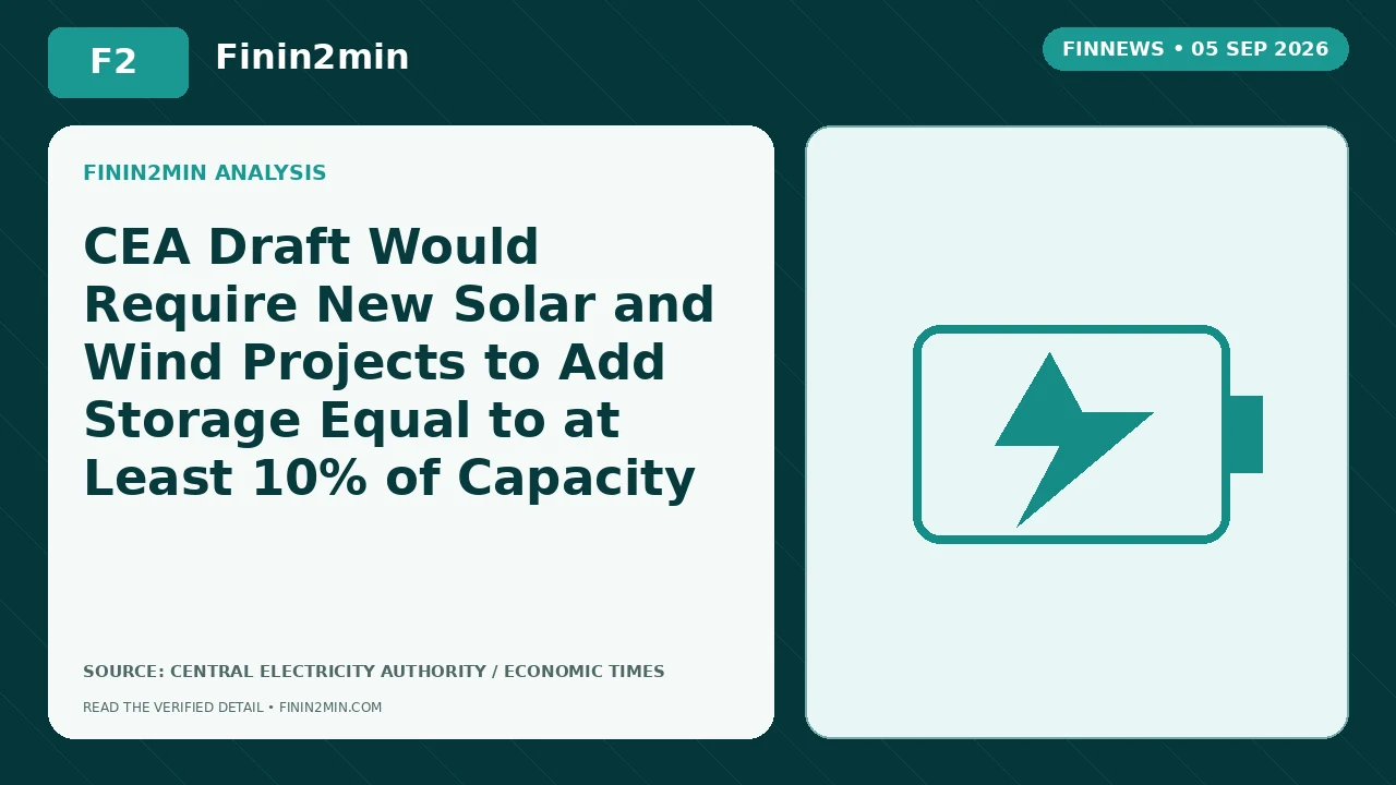CEA Draft Would Require New Solar and Wind Projects to Add Storage Equal to at Least 10% of Capacity