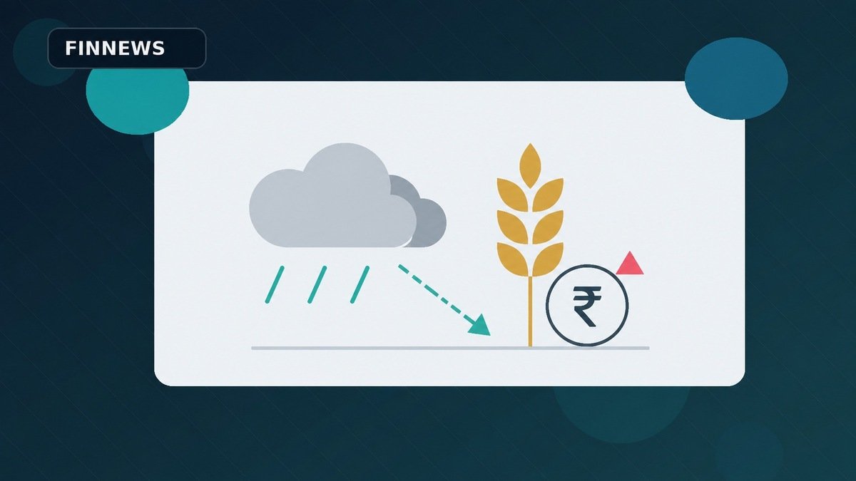 Finin2min editorial illustration for India’s monsoon is heading for its weakest finish since 2009: the real risk is the food-inflation chain