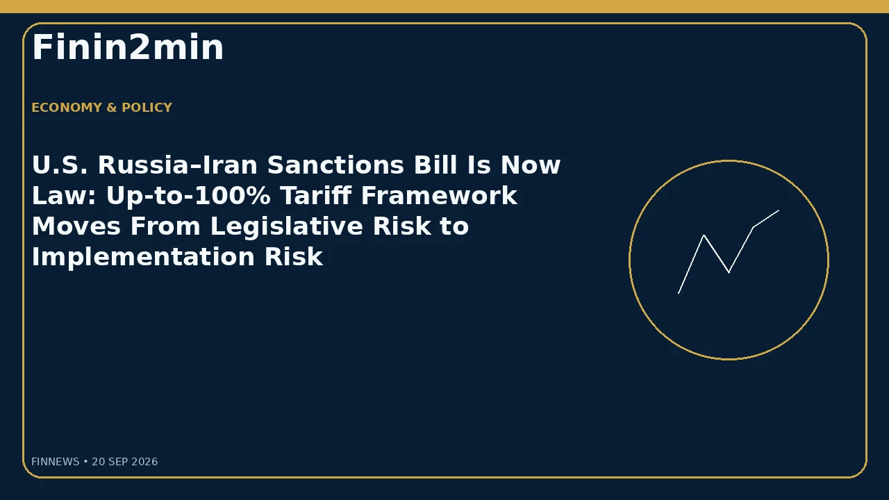 India Warns U.S. Russian-Oil Tariff Bill Could Strain Ties; Energy Security and Trade Talks Move Into Same Risk Channel