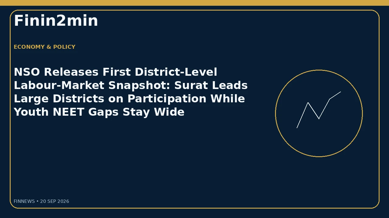 NSO Releases First District-Level Labour-Market Snapshot: Surat Leads Large Districts on Participation While Youth NEET Gaps Stay Wide