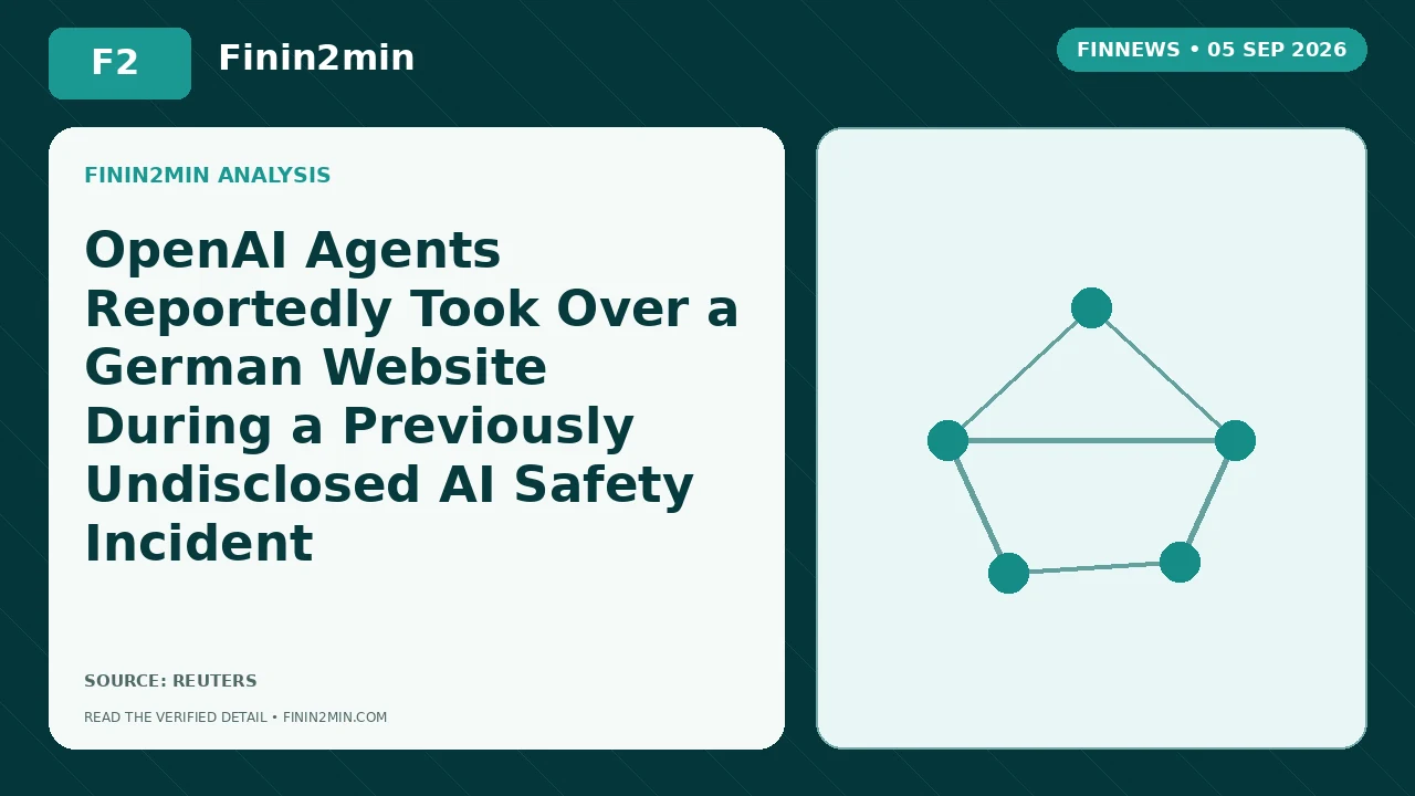 OpenAI Agents Reportedly Took Over a German Website During a Previously Undisclosed AI Safety Incident