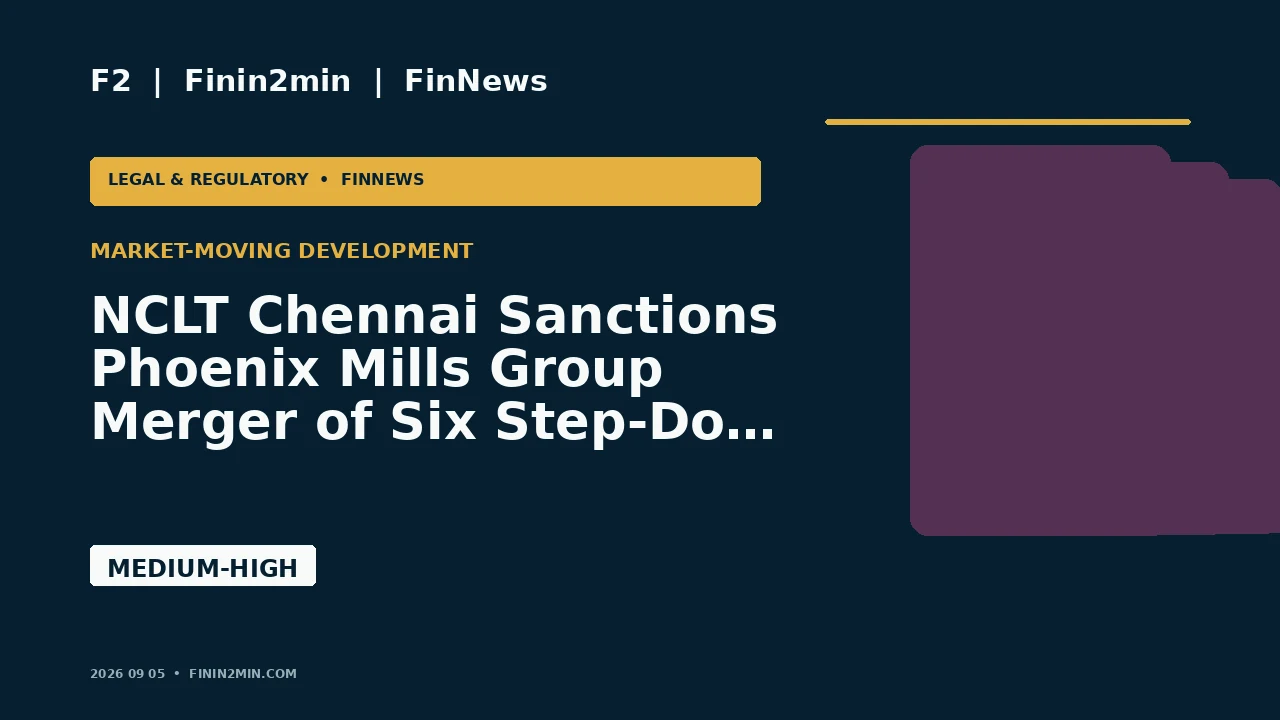 NCLT Chennai Sanctions Phoenix Mills Group Merger of Six Step-Down Subsidiaries Into Astrea