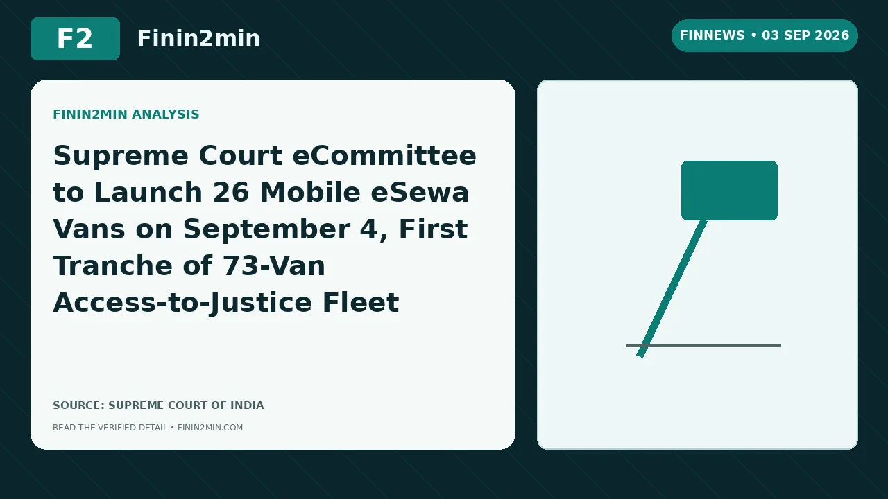 Supreme Court eCommittee to Launch 26 Mobile eSewa Vans on September 4, First Tranche of 73-Van Access-to-Justice Fleet
