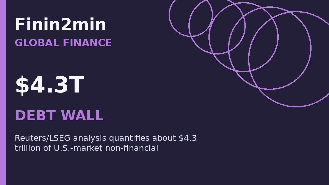 A $4.3 Trillion U.S. Corporate Maturity Wall Is Building Into 2027–2031