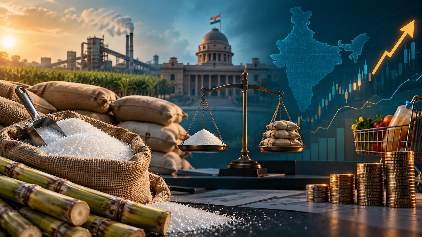 Sugar supply and food inflation visual