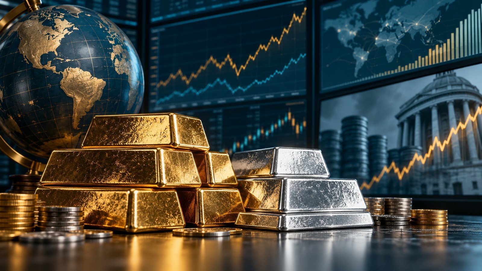 Gold, silver and U.S. CPI: safe haven versus yields