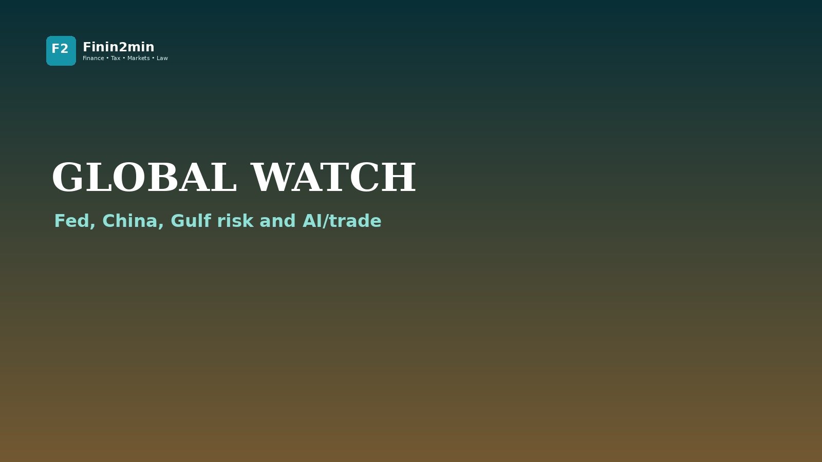 Global policy and weekend watch
