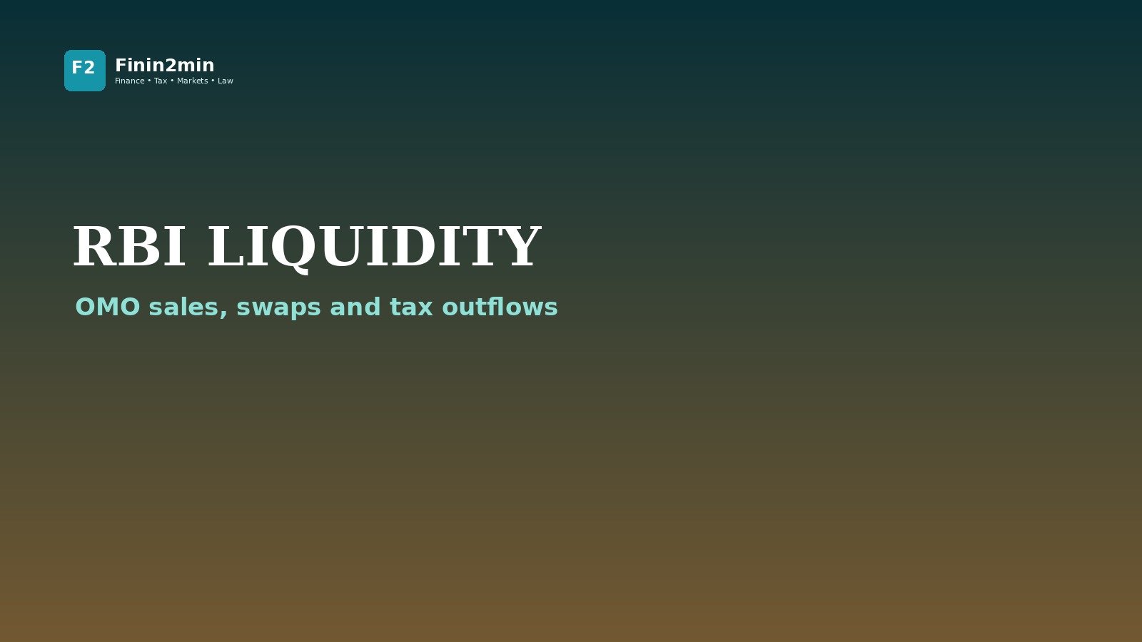 RBI liquidity and funding conditions